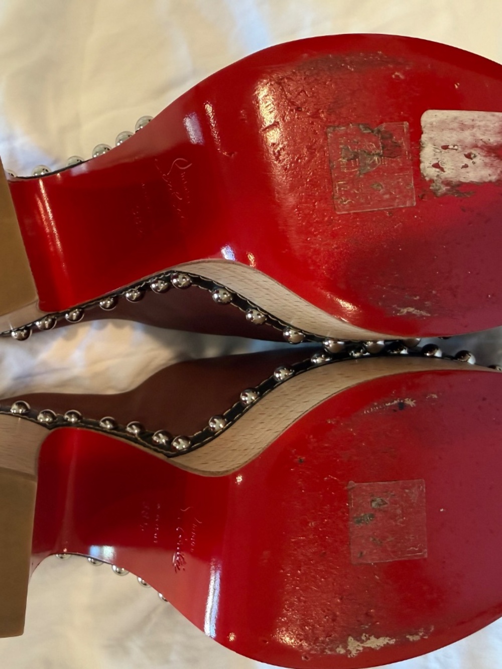 Christian Louboutin Leather Mules - Picture 3 of 7